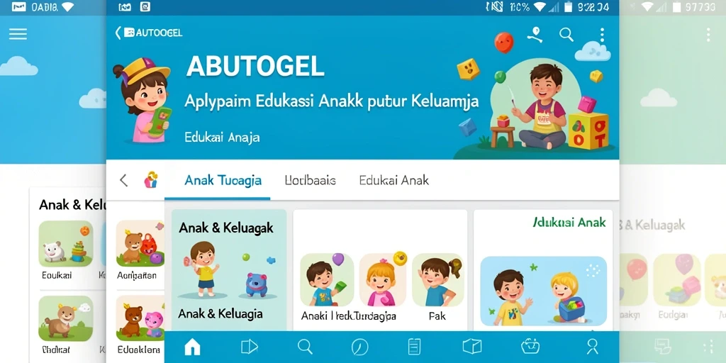 Antarmuka <strong>ABUTOGEL</strong> yang interaktif dan ramah anak.