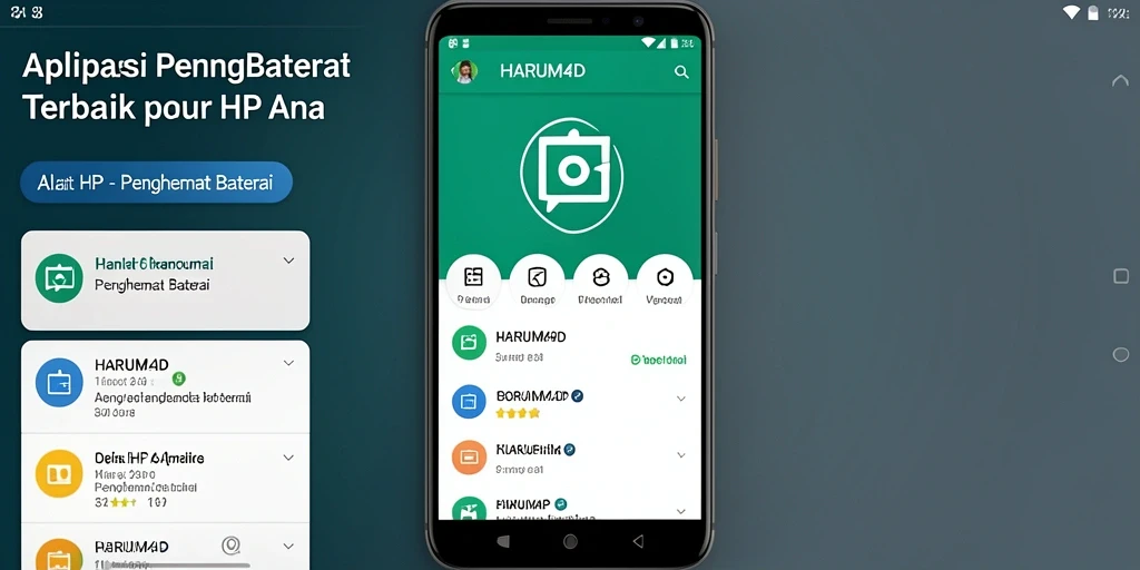 Antarmuka pengguna aplikasi HARUM4D yang sederhana dan fungsional.