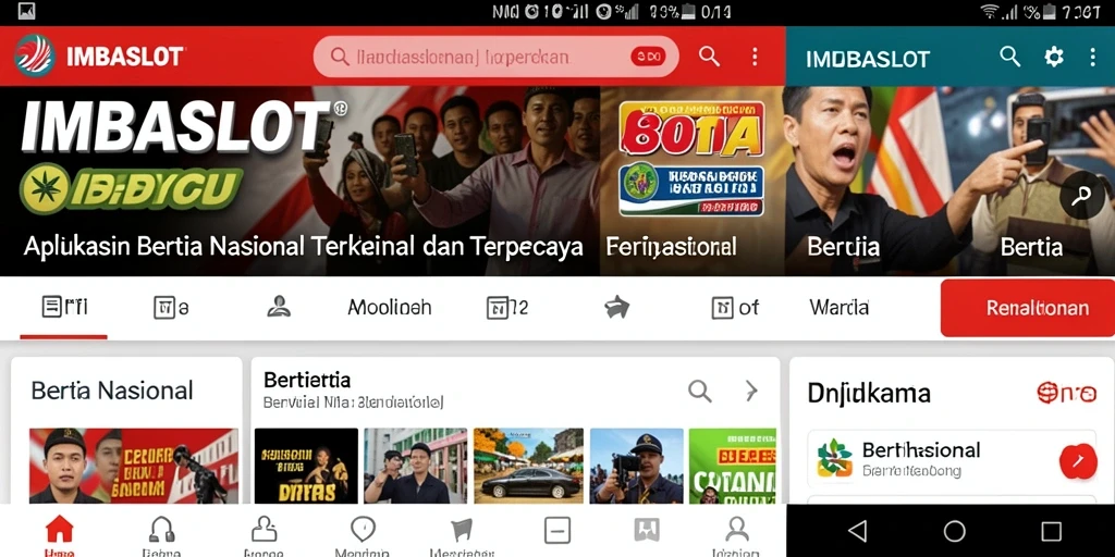 Tampilan utama <strong>IMBASLOT</strong> yang sederhana dan informatif.