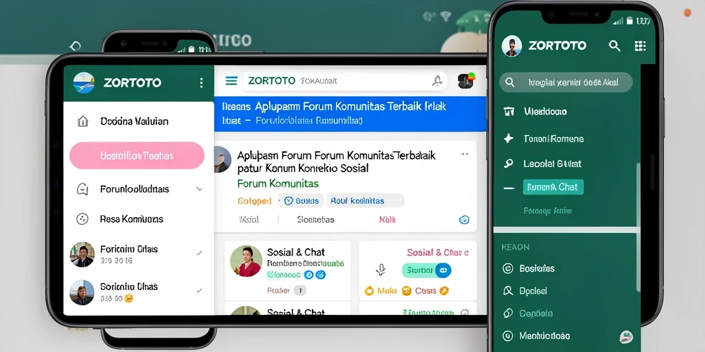 Antarmuka ZORTOTO yang menarik dan interaktif untuk komunitas.