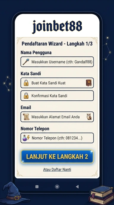 Panduan Registrasi Akun Baru joinbet88 untuk Android