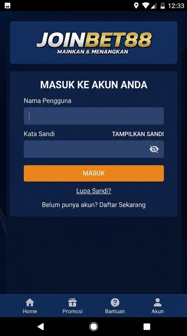 Panduan Masuk Akun joinbet88 untuk Pengguna Android