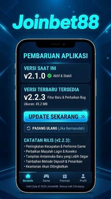 Riwayat Versi joinbet88 untuk Pengguna Android
